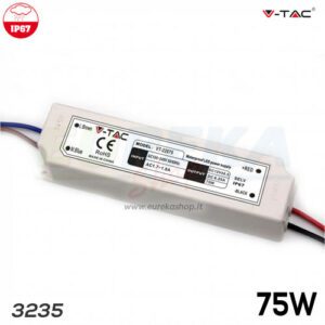 LED Plastic SLIM Power Supply - 75W 12V IP67