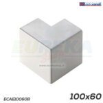 Angolo est. per canale dim. 100x60 bianco