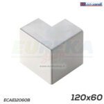 Angolo est. per canale dim. 120x60 bianco
