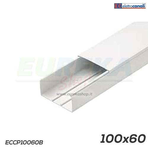 Canale portacavi dim. 100x60 bianco