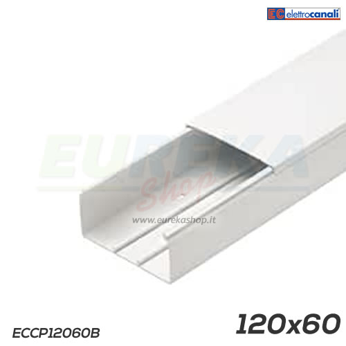 Canale portacavi dim. 120x60 bianco