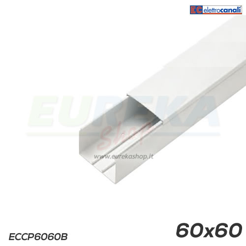 Canale portacavi dim. 60x60 bianco