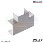 Giunzione a T minicanale dim. 25x17 bianco