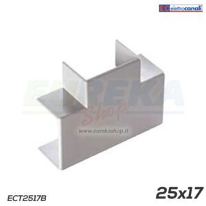 Giunzione a T minicanale dim. 25x17 bianco