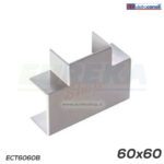 Giunzione a T per canale dim. 60x60 bianco