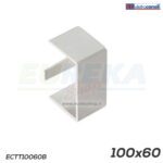 Tappo terminale canale dim. 100x60 bianco