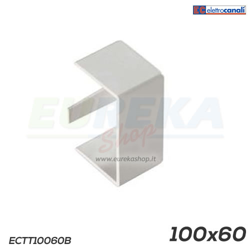 Tappo terminale canale dim. 100x60 bianco