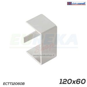 Tappo terminale canale dim. 120x60 bianco