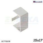 Tappo term. minicanale dim. 15x17 bianco