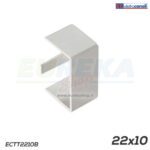 Tappo term. minicanale dim. 22x10 bianco