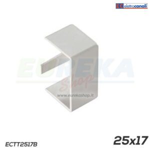Tappo term. minicanale dim. 25x17 bianco