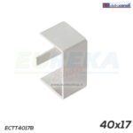 Tappo term. minicanale dim. 40x17 bianco