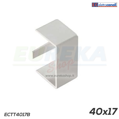 Tappo term. minicanale dim. 40x17 bianco