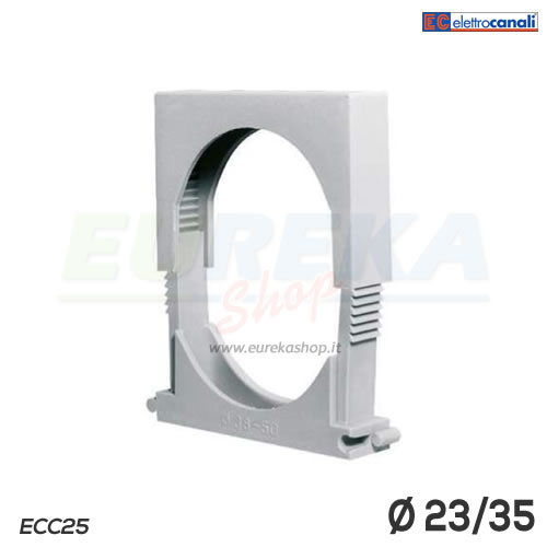 Clips fissatubo a morsetto 23/35