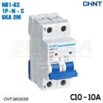 MAGNETOTERMICO 10A 1P+N 6KA CURVA C 2M - NB1-63/C10