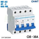 MAGNETOTERMICO 16A 4P 6KA CURVA C 4M NB1-63/C16