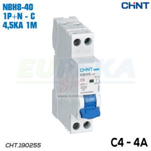 NBH8-40H/C4-1PN-6 -INT MT 1P+N 4A CURVA C 6KA 1M