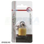 Lucchetto in ottone con 3 chiavi, 20mm
