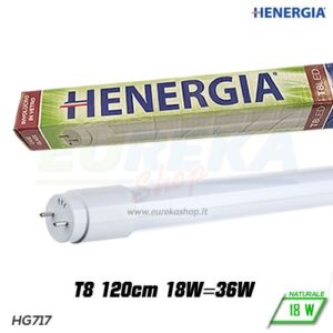 TUBO VETRO T8 LED 18W 4000K CM.120 220V A+
