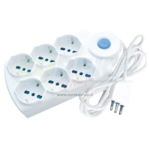 6 SHUKO BPRESE 10/16A 2P+T CAVO MT 1.5 SEZ. 3X1MM