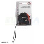 Metro flessibile autoretrattile con clip 3mtx16mm. Bloccaggio a pulsante con ri