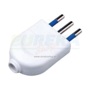 SPINA MOBILE 10A 2P+T CON ALVEOLI DI PROTEZIONE BIANCA