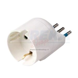 ADATTATORE SALVASPAZIO SCHUKO CON SPINA 16A 220V