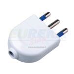 SPINA MOBILE 16A 220-250V 2P+T BIANCO SPINOTTI CON GUAINA ISOLANTE.