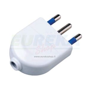 SPINA MOBILE 16A 220-250V 2P+T BIANCO SPINOTTI CON GUAINA ISOLANTE.