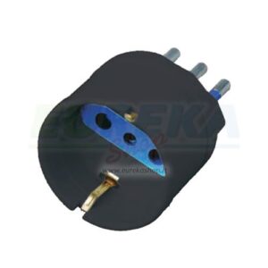ADATTATORE SCHUKO PRESA 10A 2P+T NERO