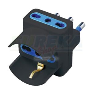ADATTATORE TRIPLO 1PRESA SCHUKO 2BPRESE 10/16A 2P+