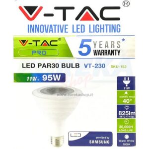 LED Bulb - SAMSUNG CHIP 11W E27 PAR30 Plastic 3000K