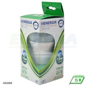 Lampadina LED 15W E27 A65 - Naturale 4000K - CHIP SAMSUNG