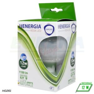 Lampadina LED 12W E27 G95 - Naturale 4000K - CHIP SAMSUNG