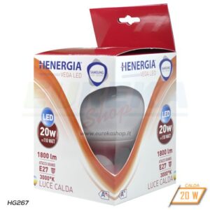 Lampadina LED 20W E27 G120 - Calda 3000K - CHIP SAMSUNG