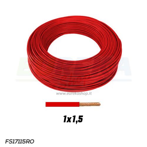 CAVO FS17 1X1.5 ROSSO