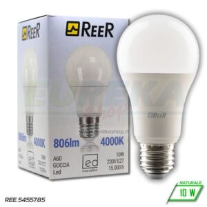 Lampadina LED 10W E27 A60 4000K