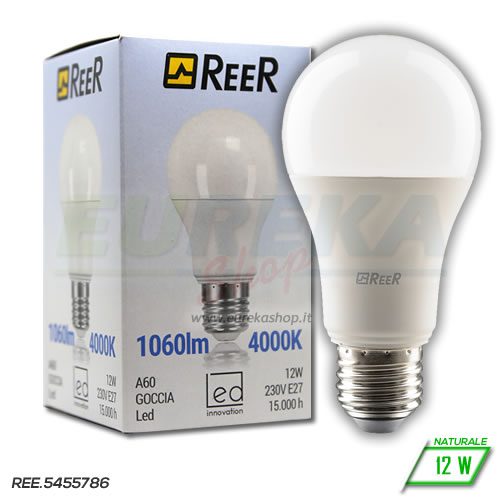 Lampadina LED 12W E27 A60 4000K