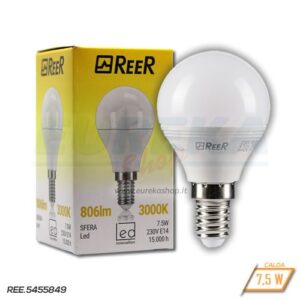 Lampadina LED 7,5W E14 P45 3000K