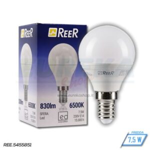 Lampadina LED 7,5W E14 P45 6500K