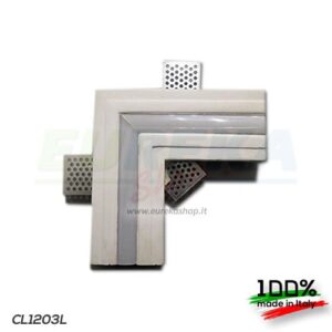 Taglio di luce in gesso - Giunto a L