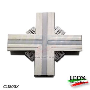 Taglio di luce in gesso - Giunto a X