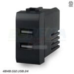 USB 2.4A PER GEWISS CHORUS NERA