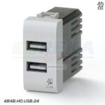 USB 2.4A PER BTICINO AXOLUTE BIANCO