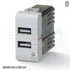 USB 2.4A PER BTICINO AXOLUTE BIANCO