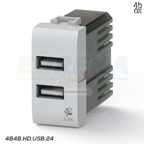 USB 2.4A PER BTICINO AXOLUTE BIANCO
