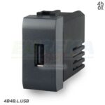 PRESA USB 2.1A PER BT LIVINGLIGHT ANTRACITE