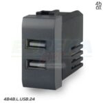 USB 2.4A PER BT LIVINGLIGHT ANTRACITE