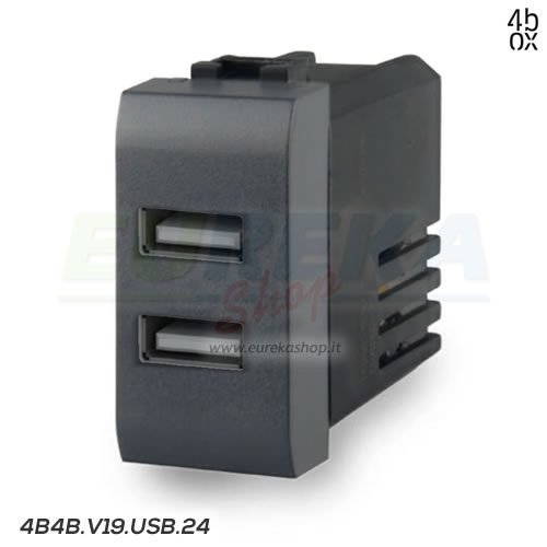 USB 2.4A PER VIMAR ARKE GRIGIO