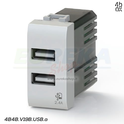 USB 2.4A PER VIMAR ARKE BIANCA